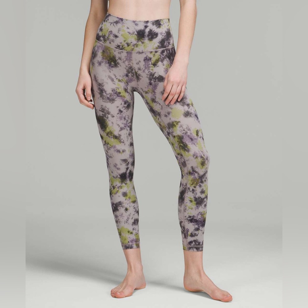 Lululemon Align High-Rise Pant 25" - Radial Tie Dye Mauve Grey Multi Legging
